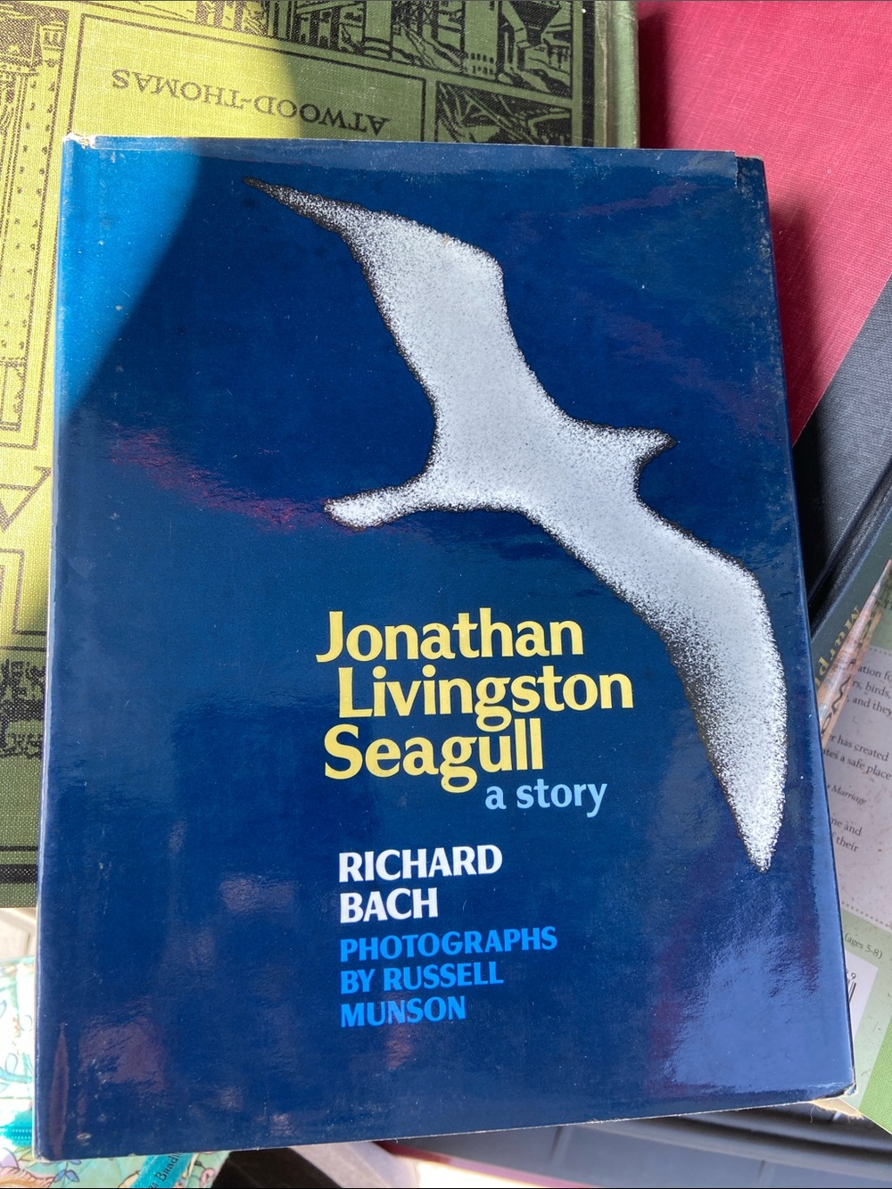 SIGNED 1st EDITION Jonathan Livingston Seagull Book Blue White Seagull hardcover